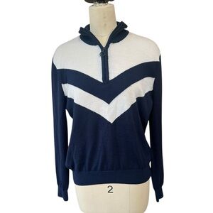 Tory Sport Performance Merino Chevron Sweater size medium‎ 1/4 zip